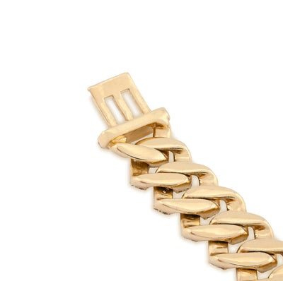 10K Yellow Gold 6.18CT Natural Diamond Cuban Link 8" Bracelet 10MM 33.1g - Elite Jewelers - Bracelets