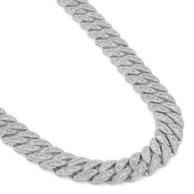 10K Yellow Gold All Baguette Natural Diamond 8CT Tennis Chain 21" Men Necklace - Elite Jewelers-Necklaces