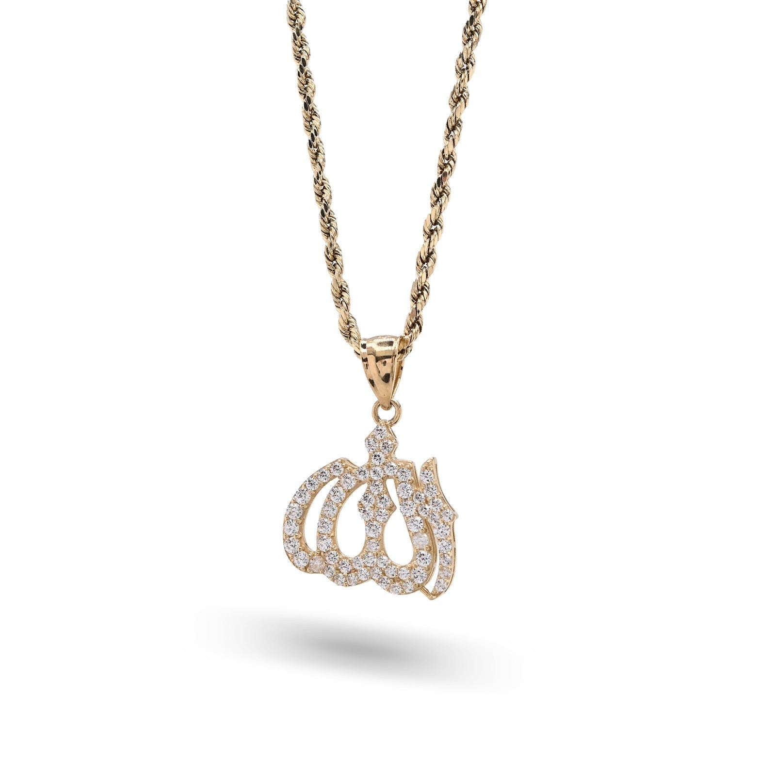 10k Yellow Gold "Allah" Pendant 2.6g Religious Charm For Mens Womens - Elite Jewelers - Charms & Pendants