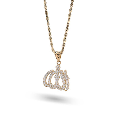 10k Yellow Gold "Allah" Pendant 2.6g Religious Charm For Mens Womens - Elite Jewelers - Charms & Pendants