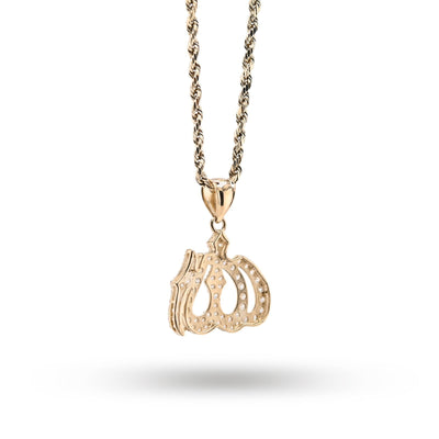 10k Yellow Gold "Allah" Pendant 2.6g Religious Charm For Mens Womens - Elite Jewelers - Charms & Pendants
