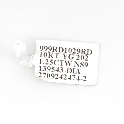 10K Yellow Gold Baguette Round 1.25CT Musical Note Diamond Pendant 2" - Elite Jewelers - Charms & Pendants