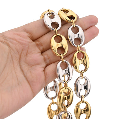 10K Yellow Gold Byzantine link 8MM Chain Men Women 24" Necklace 55.2g - Elite Jewelers - Necklaces