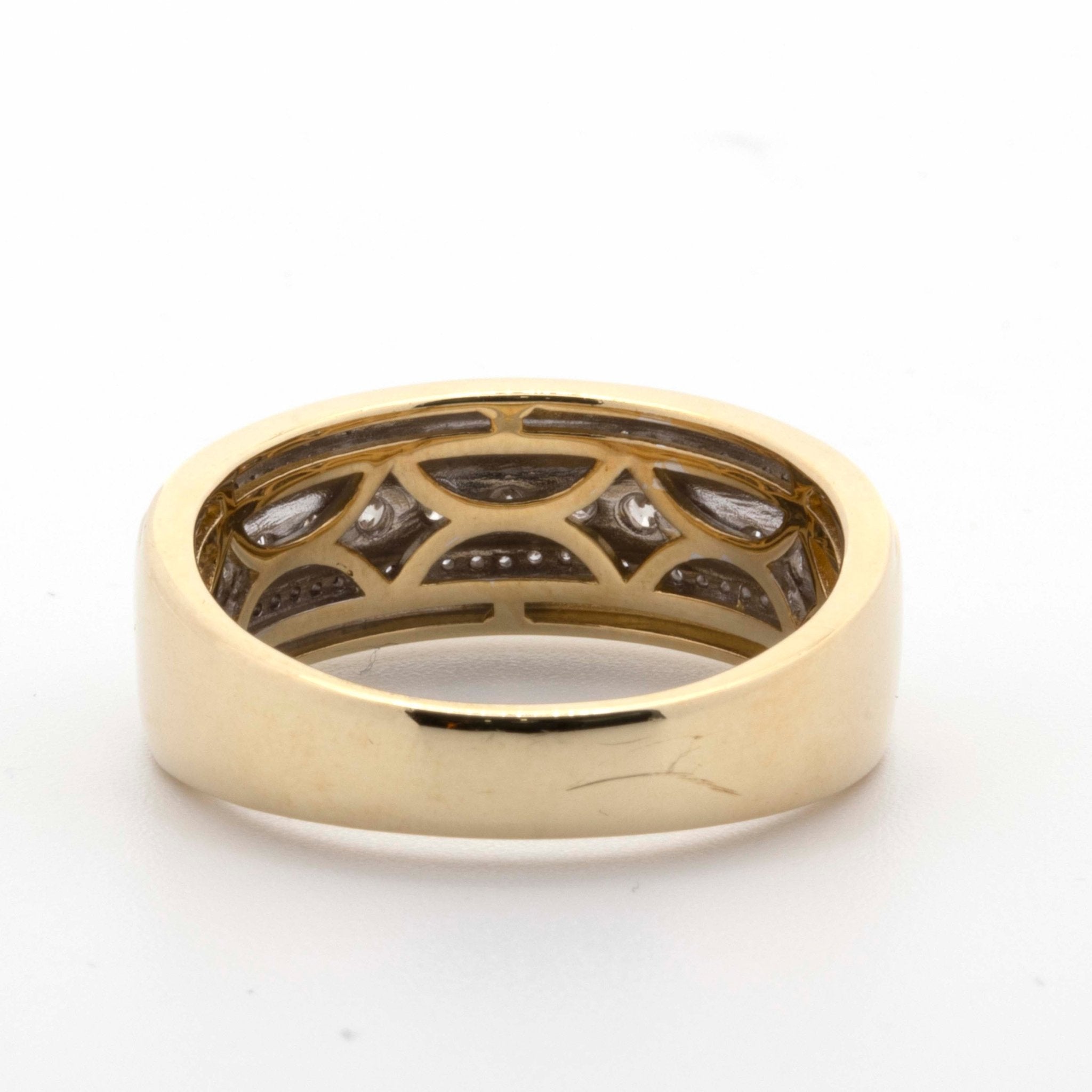 10K Yellow Gold Diamond Band - Elite Jewelers - Rings