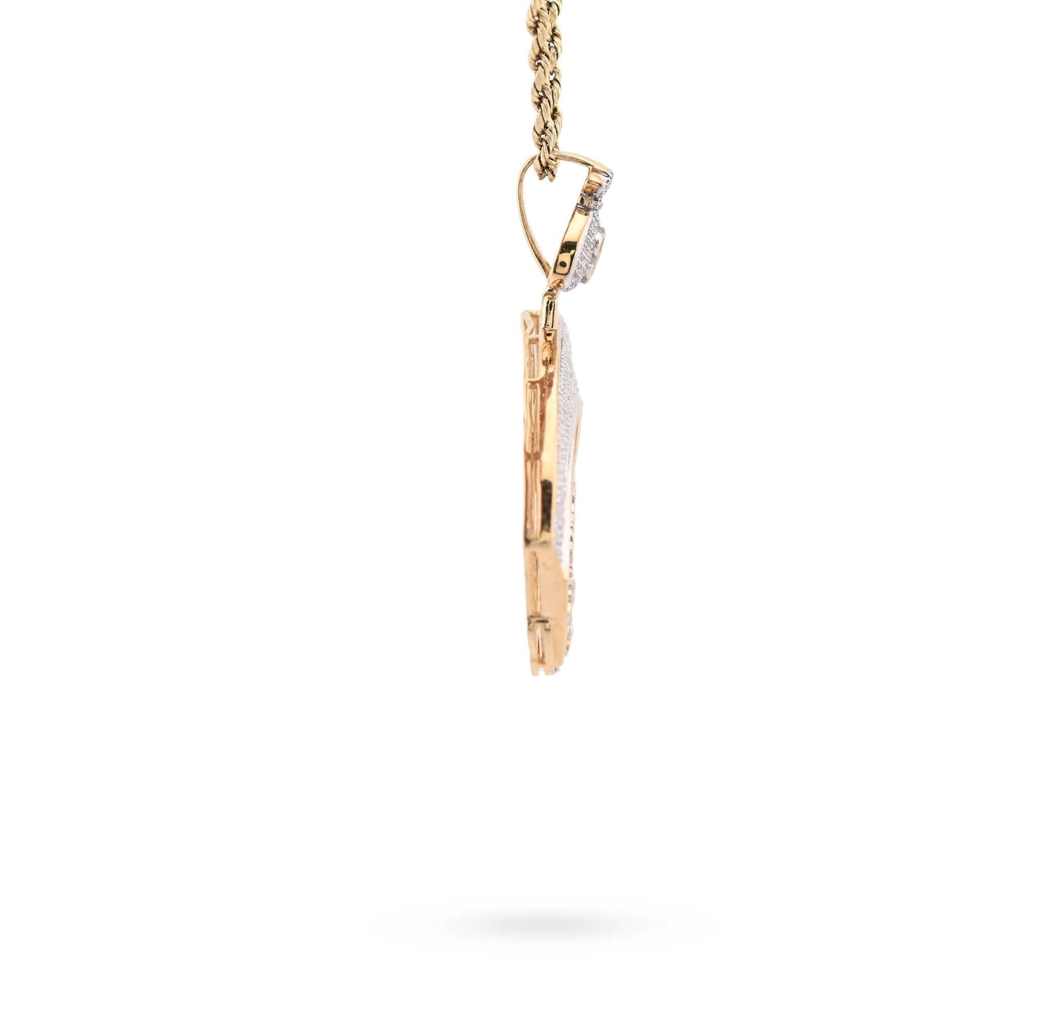 10K Yellow Gold "Don't Miss The Bus" Bus Shape Pendant 2.5CT Natural Diamond Men Women Pendant Charm - Elite Jewelers - Charms & Pendants