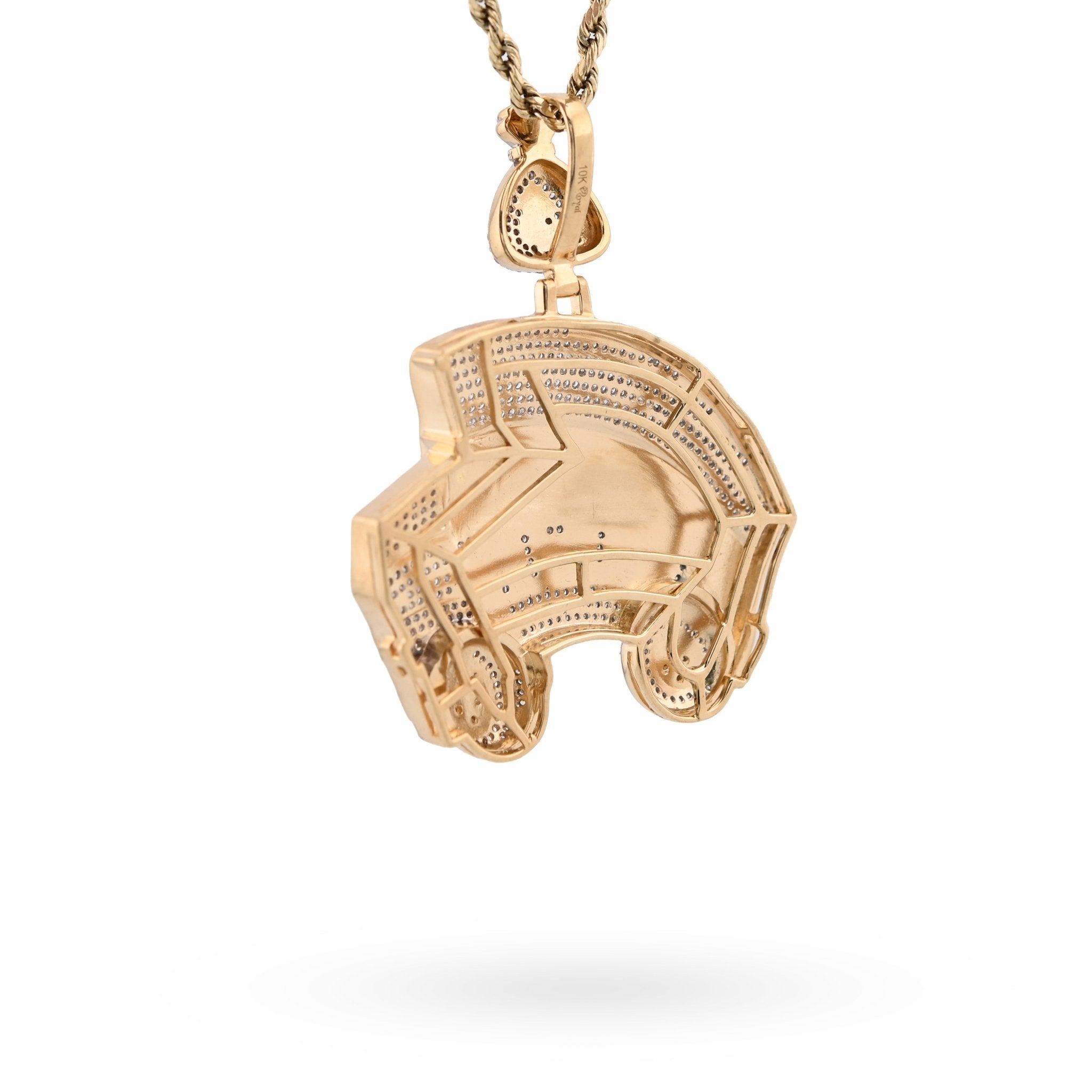 10K Yellow Gold "Don't Miss The Bus" Bus Shape Pendant 2.5CT Natural Diamond Men Women Pendant Charm - Elite Jewelers - Charms & Pendants