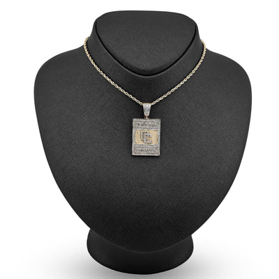 10K Yellow Gold "Dream Chasers" Rectangular Shape Pendant 0.75CT Natural Diamond Men Charm - Elite Jewelers - Charms & Pendants