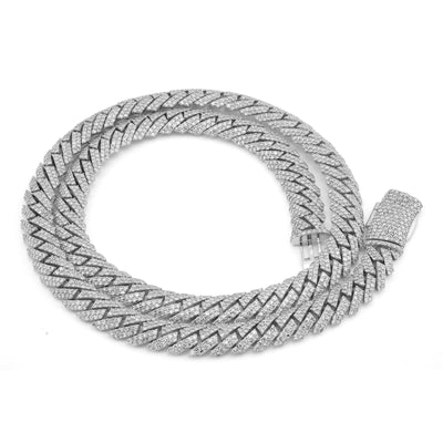 10K Yellow Gold Heart Shape Link Baguette 6.10CT Natural Diamond Women Tennis Chain 18" Necklace - Elite Jewelers-Necklaces