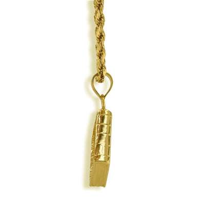 10k Yellow Gold Holy Bible Pendant 2.5g Religious Charm For Mens Womens - Elite Jewelers - Charms & Pendants