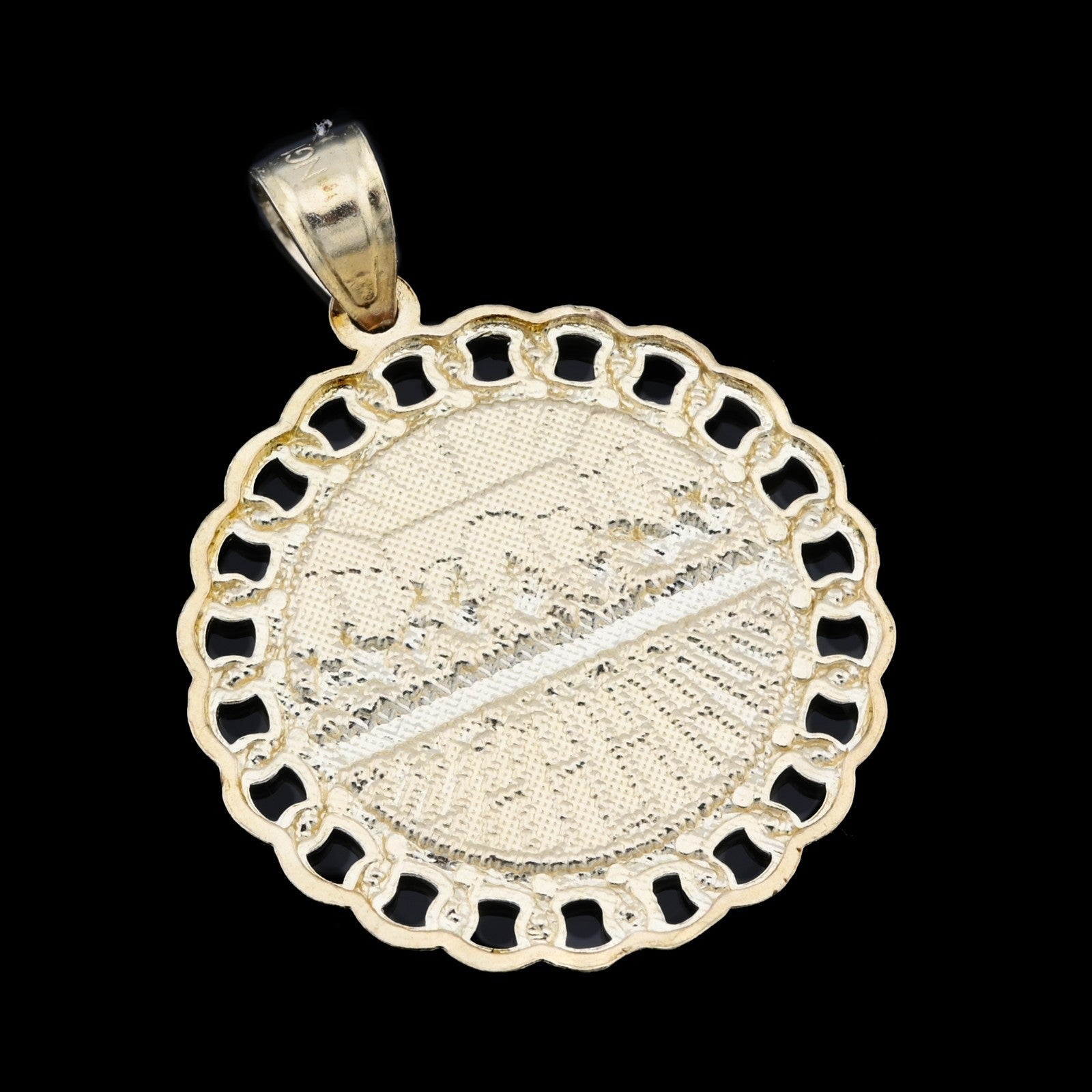 10K Yellow Gold Last Supper Medallion Pendant 2g Apostles Charm Mens Women 1.15" - Elite Jewelers - Charms & Pendants