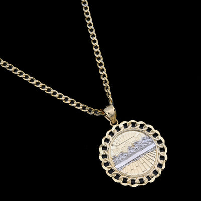 10K Yellow Gold Last Supper Medallion Pendant 2g Apostles Charm Mens Women 1.15" - Elite Jewelers - Charms & Pendants