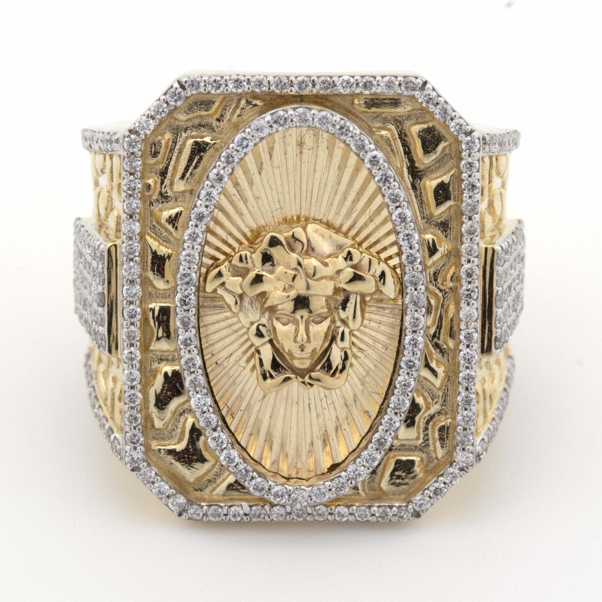 10K Yellow Gold Medusa Nugget 1.04CT Diamond Ring - Elite Jewelers - Rings