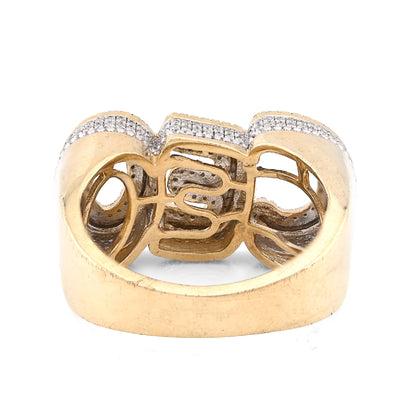 10K Yellow Gold Men "CEO" 0.82CT Natural Diamond Custom Ring - Elite Jewelers - Rings