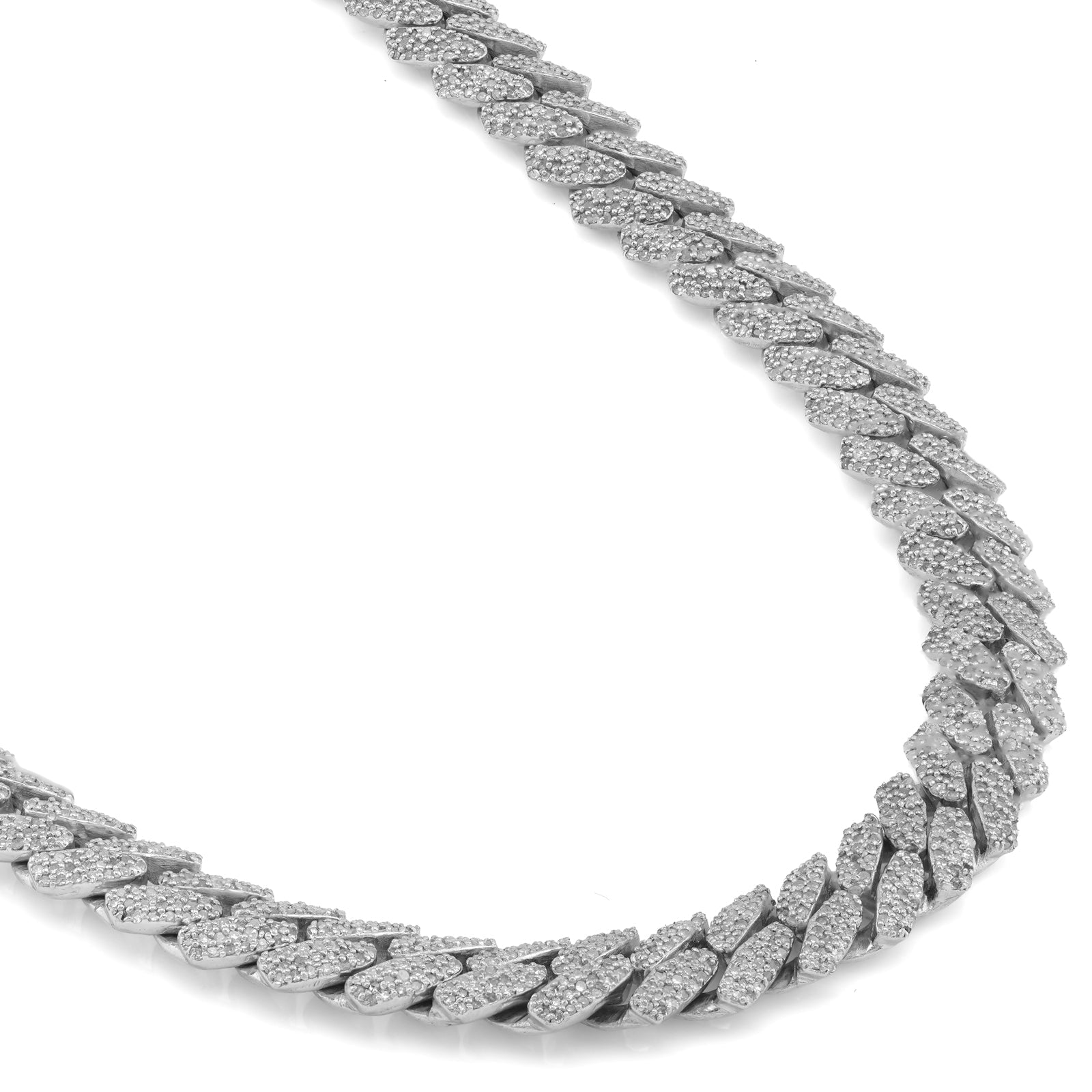10K Yellow Gold Natural Diamond Round/Baguette Centre Row 22CT Tennis Chain 20" Men Necklace - Elite Jewelers-Necklaces