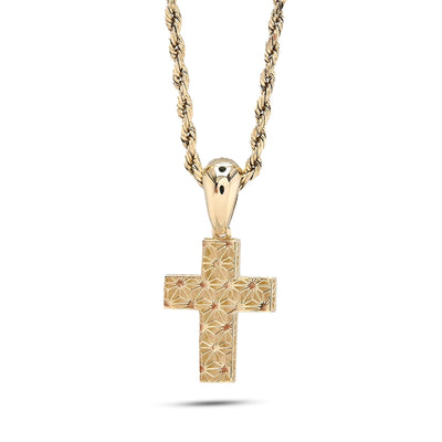 10k Yellow Gold Religious Crucifix Cross Pendant 1.5g Unisex Adults Charm - Elite Jewelers - Charms & Pendants