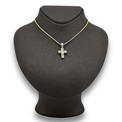 10k Yellow Gold Religious Crucifix Cross Pendant 1.5g Unisex Adults Charm - Elite Jewelers - Charms & Pendants