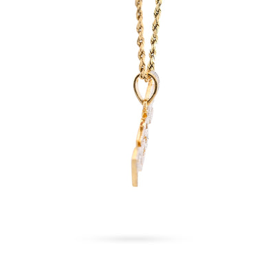 10K Yellow Gold "RESPECT" 0.38CT Natural Diamond Men Pendant Custom Charm - Elite Jewelers - Charms & Pendants