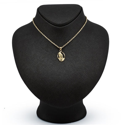 10k Yellow Gold Unisex Adults Praying Hands Pendant Religious 1.9g Charm - Elite Jewelers - Charms & Pendants