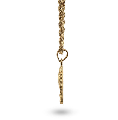 10k Yellow Gold Unisex Adults Praying Hands Pendant Religious 1.9g Charm - Elite Jewelers - Charms & Pendants
