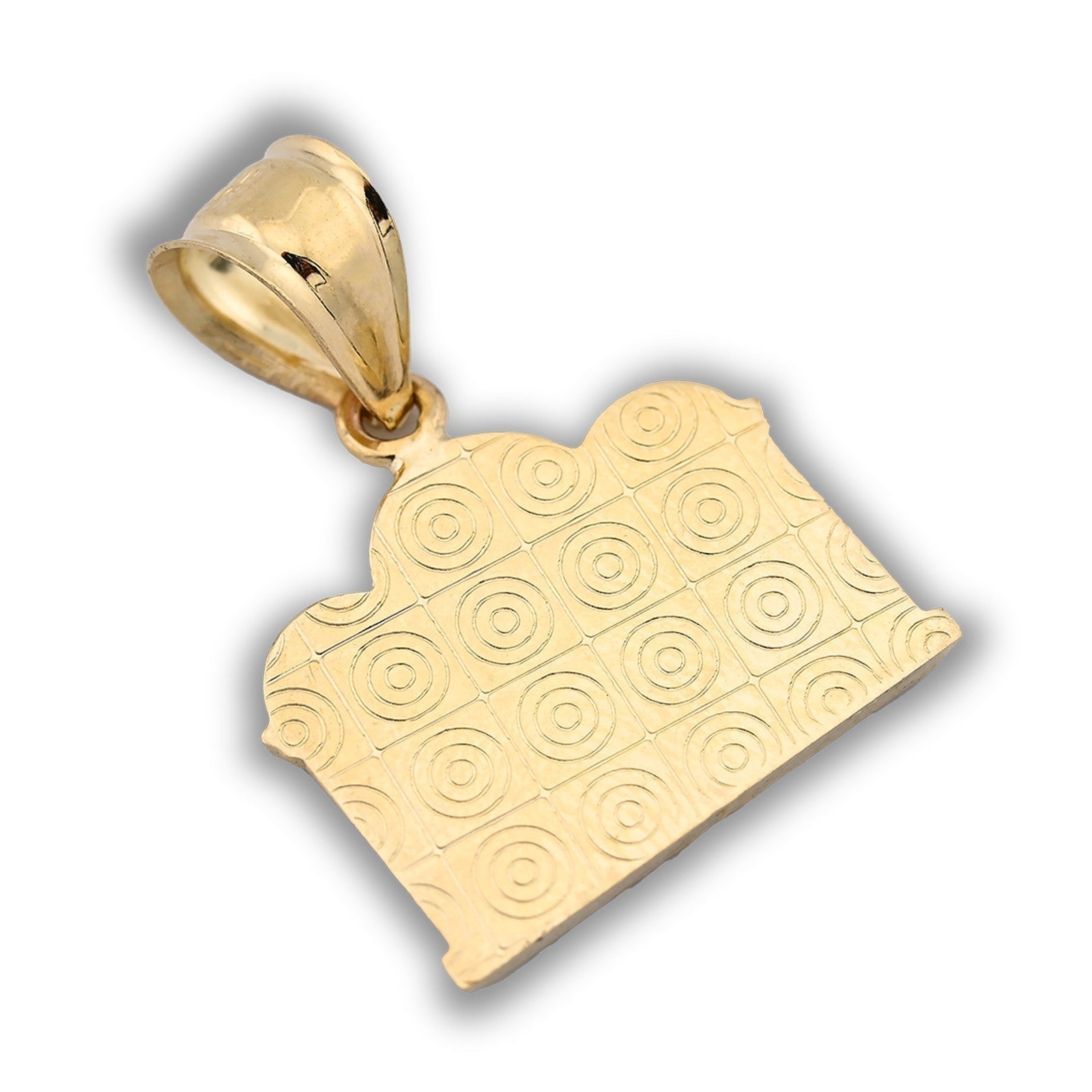 10k Yellow & White Gold Diamond - Cut Mens Last Supper Pendant Religious 2g Charm - Elite Jewelers - Charms & Pendants