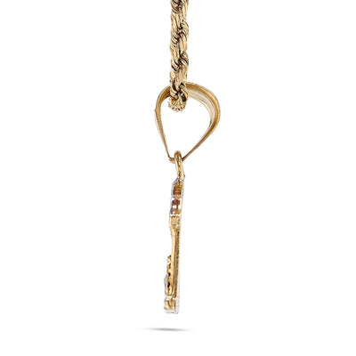 10k Yellow & White Gold Diamond - Cut Mens Last Supper Pendant Religious 2g Charm - Elite Jewelers - Charms & Pendants