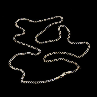 10kt Yellow Gold 2.5mm Curb Cuban Chain Men Women Necklace 20" Diamond Cuts 2.6g - Elite Jewelers - Necklaces & Chains