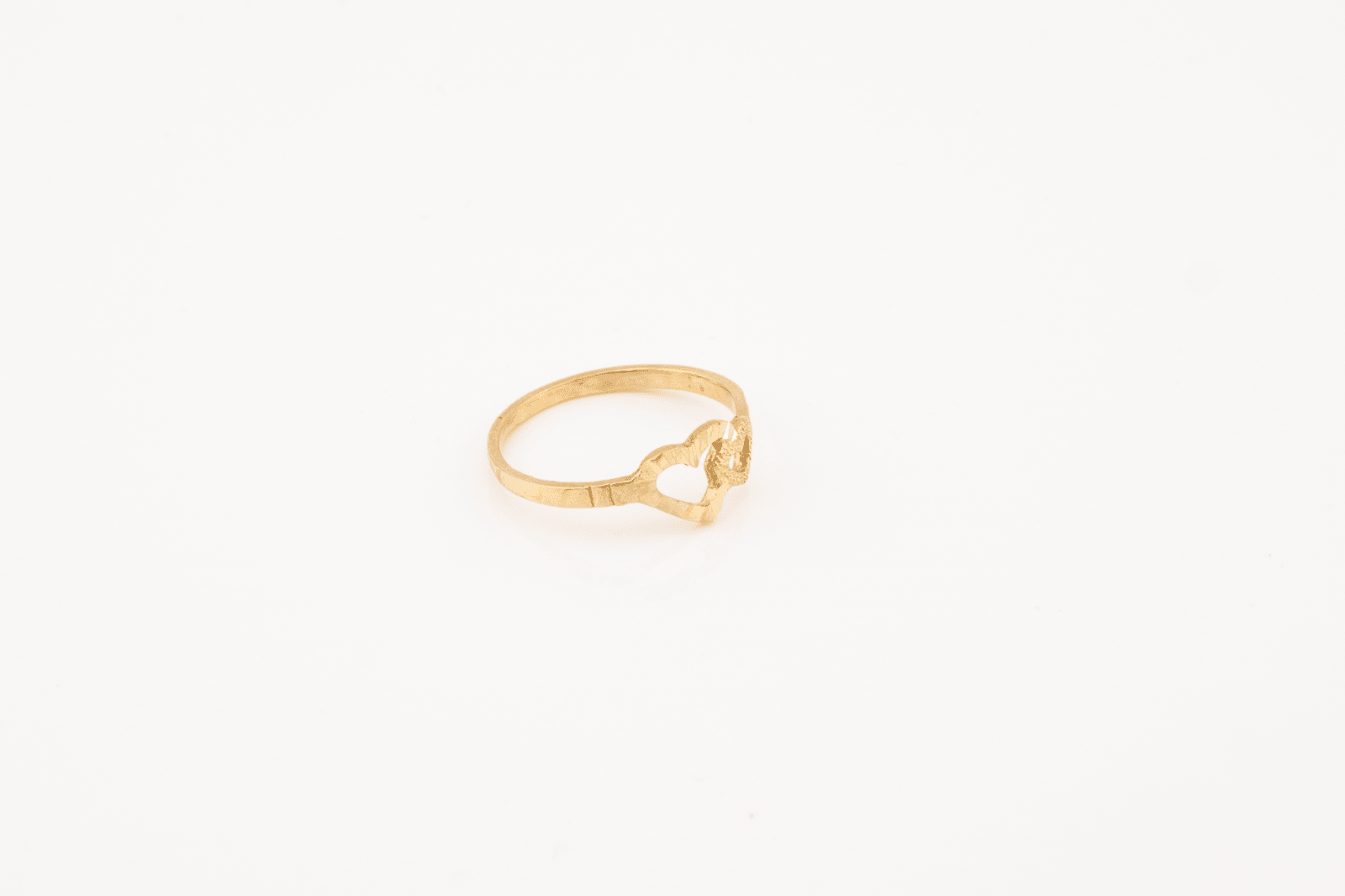 10kt Yellow Gold Dual Heart Ring, Women Ring Jewelry 1.6g - Elite Jewelers - Rings