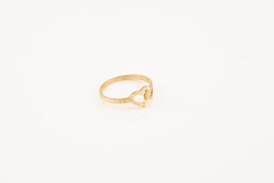 10kt Yellow Gold Dual Heart Ring, Women Ring Jewelry 1.6g - Elite Jewelers - Rings
