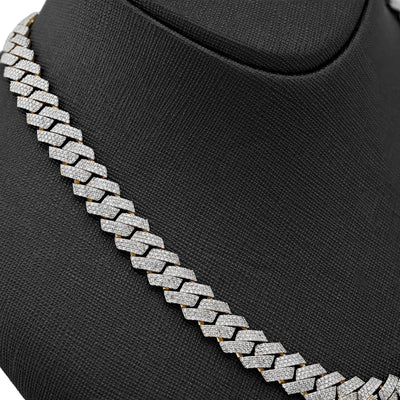 10MM 10k Yellow Gold 24In 10CTW Natural Diamond Cuban Chain Mens 86.1g Necklace - Elite Jewelers - Necklaces & Chains