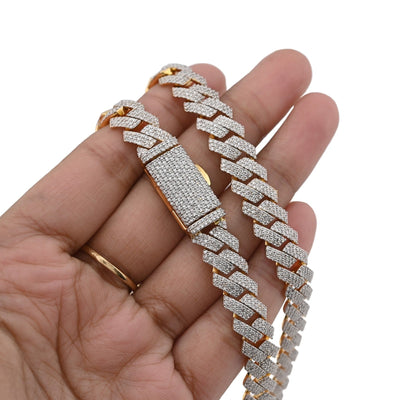 10MM 10k Yellow Gold 24In 10CTW Natural Diamond Cuban Chain Mens 86.1g Necklace - Elite Jewelers - Necklaces & Chains