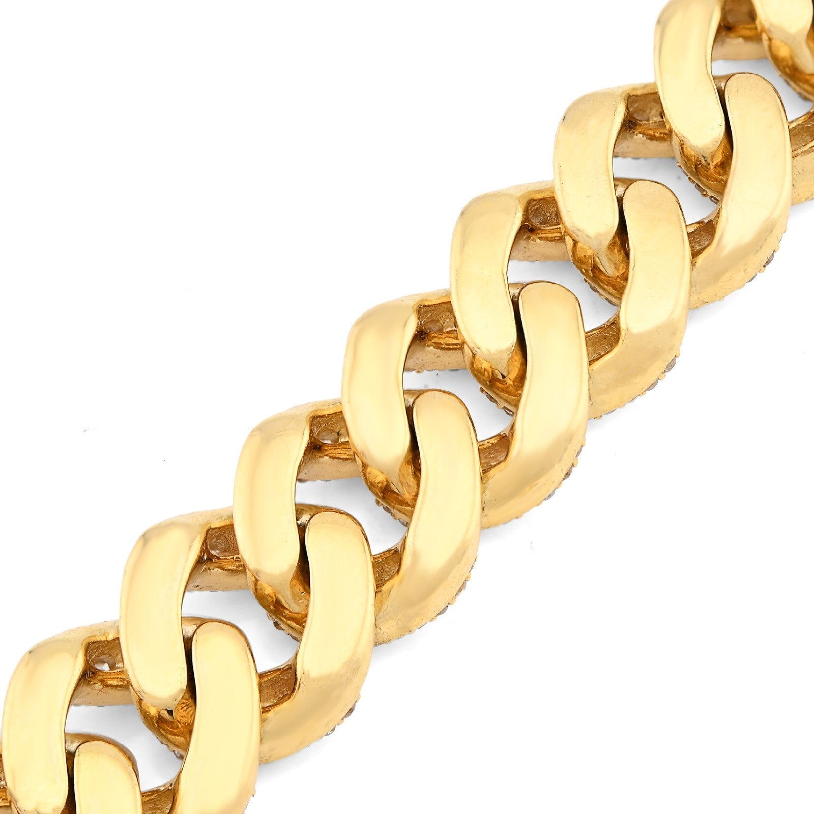 10MM 10k Yellow Gold 41.4g 5.47CTW Natural Round/Baguette Diamond Cuban Bracelet - Elite Jewelers - Bracelets