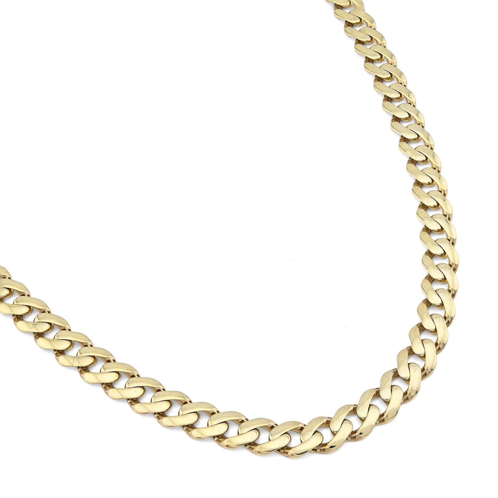 10MM Monaco Cuban Chain 24Inch Necklace 40.2g 1/10th 10k Yellow Gold Bonded 925 - Elite Jewelers - Necklaces & Chains
