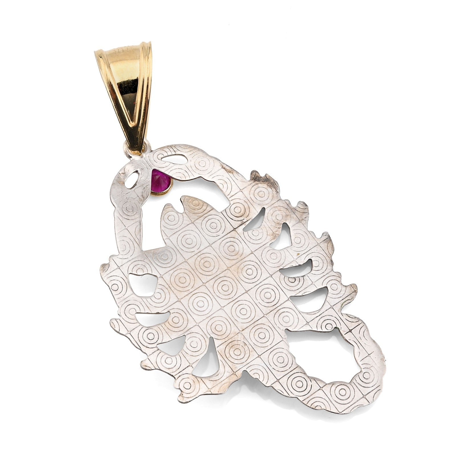 1/10th 10k Gold Bonded 925 2 - Tone Scorpio Zodiac Pendant 4.9gm Animal Mens Charm - Elite Jewelers - Charms & Pendants