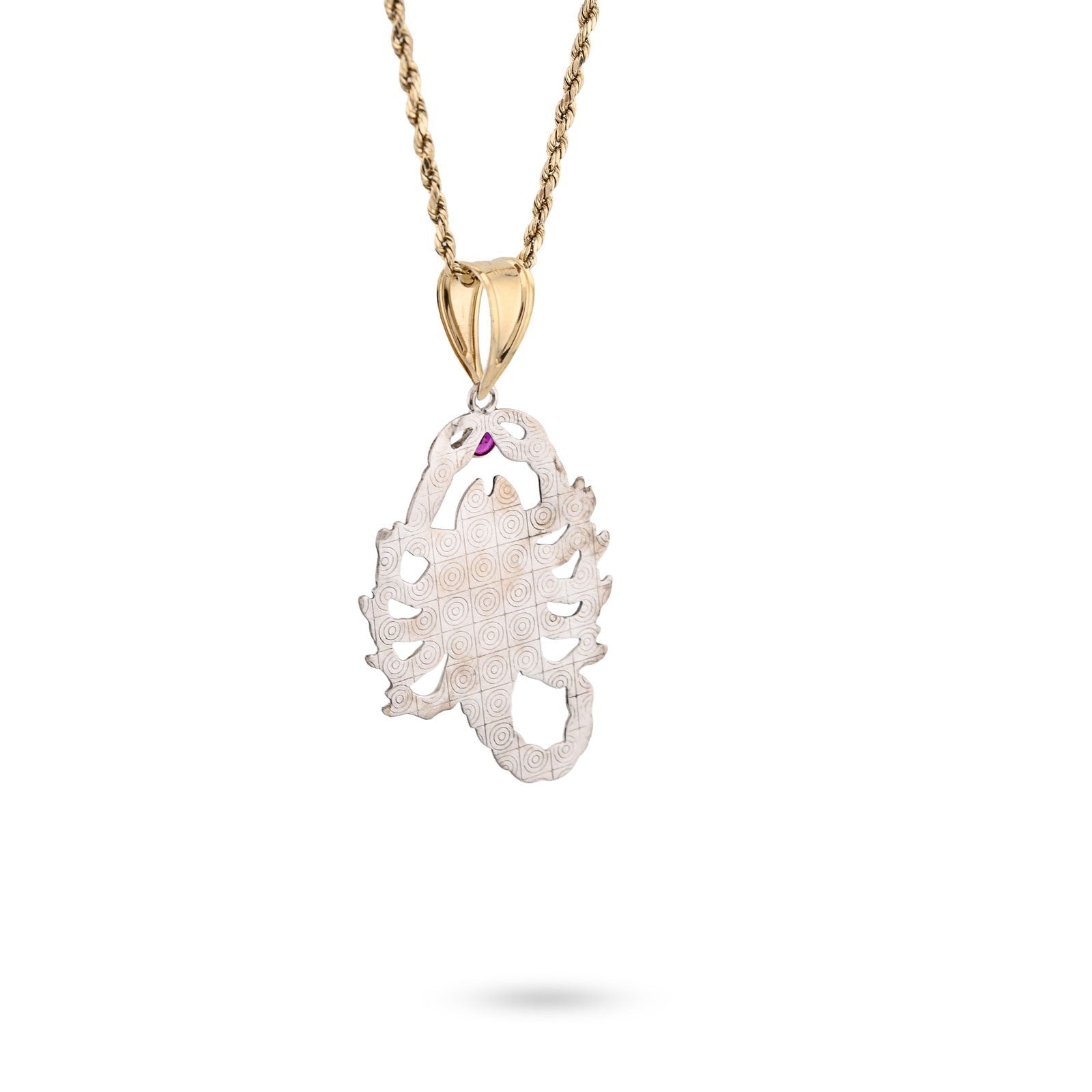 1/10th 10k Gold Bonded 925 2 - Tone Scorpio Zodiac Pendant 4.9gm Animal Mens Charm - Elite Jewelers - Charms & Pendants