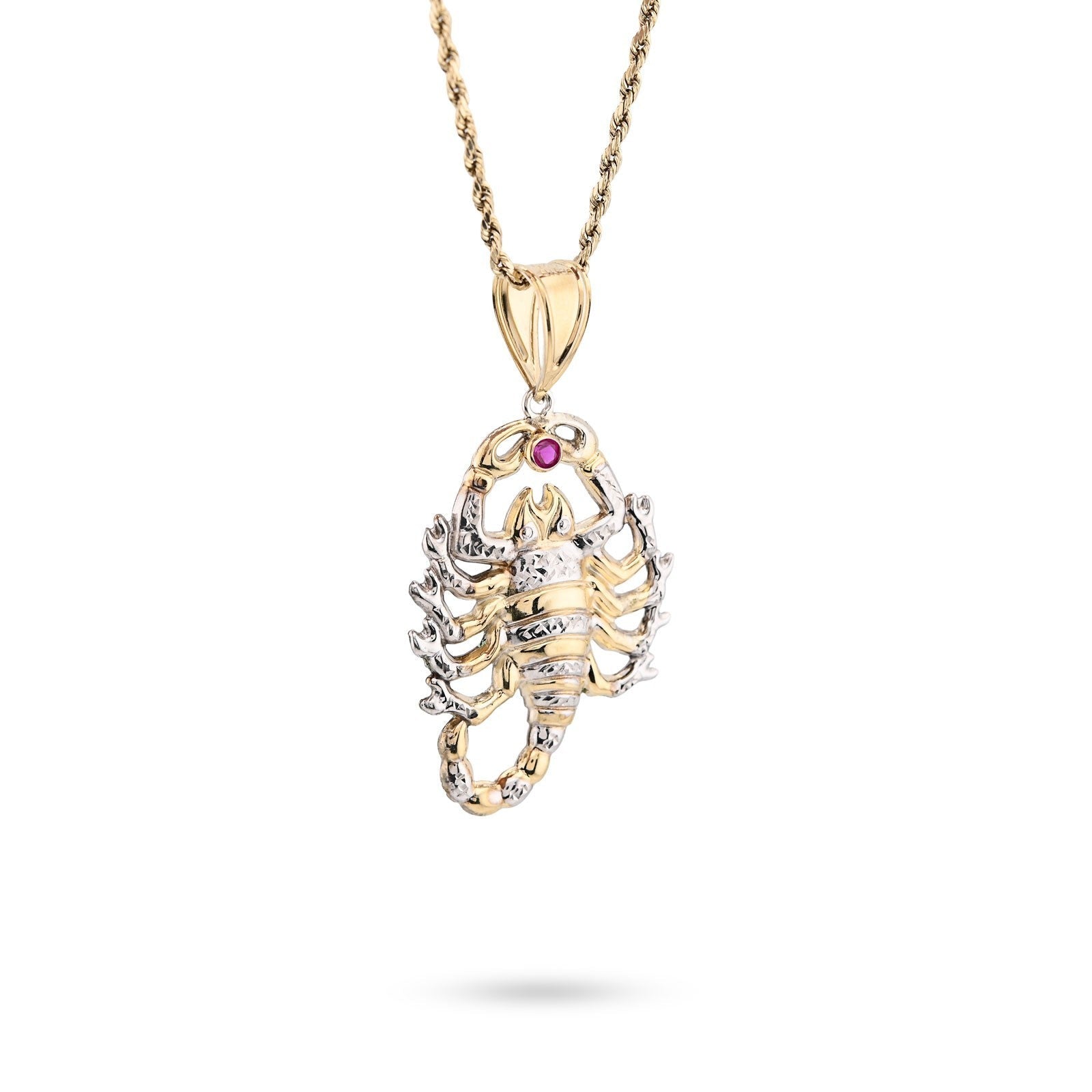 1/10th 10k Gold Bonded 925 2 - Tone Scorpio Zodiac Pendant 4.9gm Animal Mens Charm - Elite Jewelers - Charms & Pendants