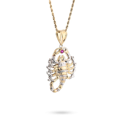 1/10th 10k Gold Bonded 925 2 - Tone Scorpio Zodiac Pendant 4.9gm Animal Mens Charm - Elite Jewelers - Charms & Pendants