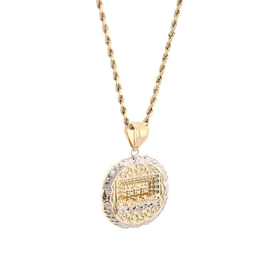 1/10th 10k Gold Bonded 925 Apostles Last Supper Charm 3g Unisex Two Tone Pendant - Elite Jewelers - Charms & Pendants