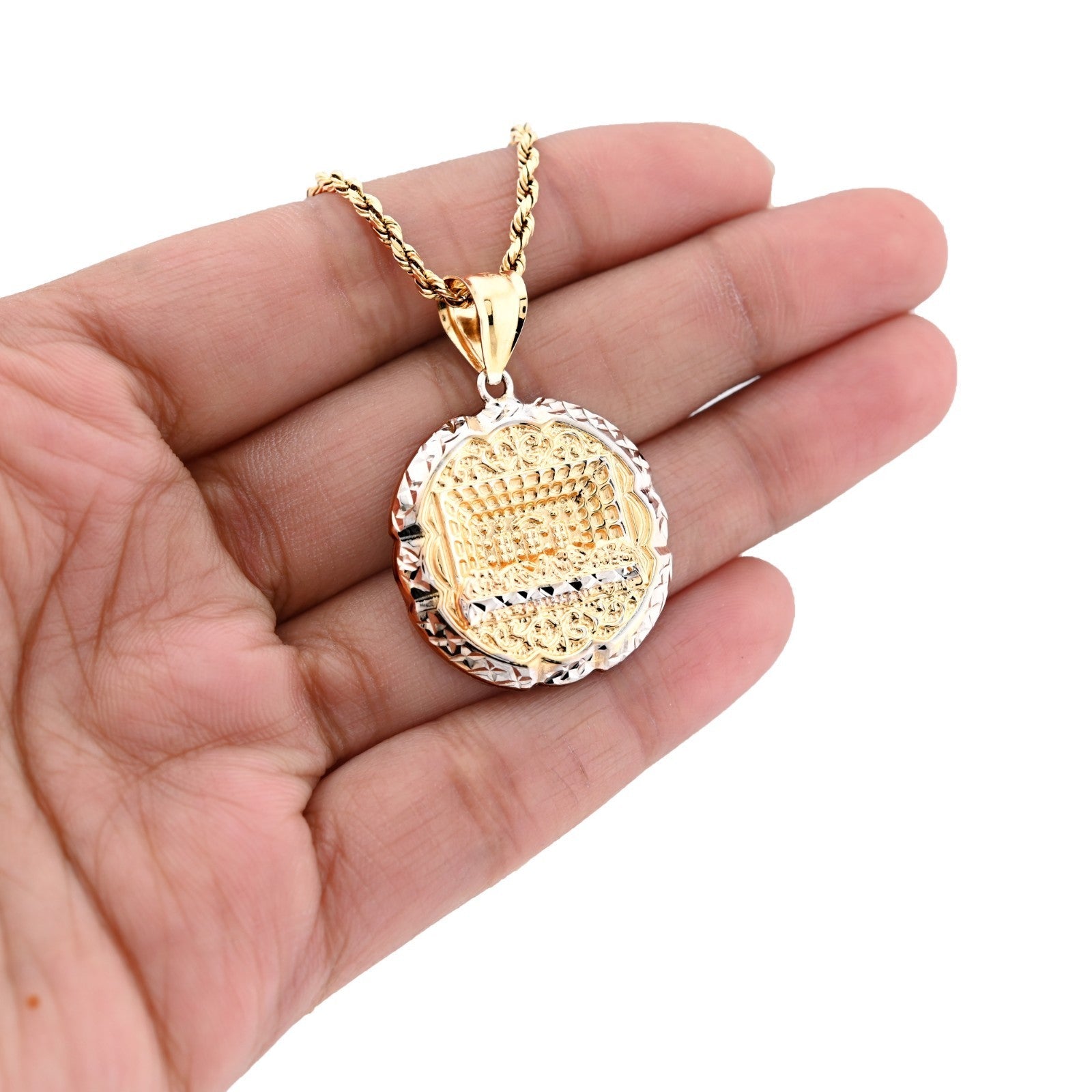 1/10th 10k Gold Bonded 925 Apostles Last Supper Charm 3g Unisex Two Tone Pendant - Elite Jewelers - Charms & Pendants