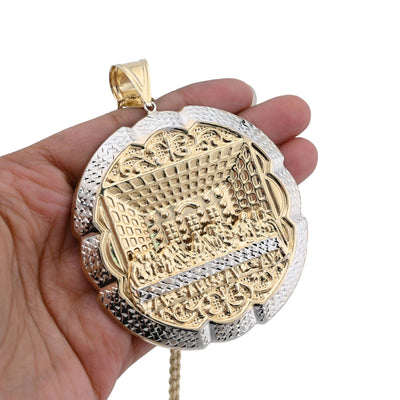 1/10th 10k Gold Bonded 925 Big Last Supper Pendant 20gms Mens Two Tone Charm - Elite Jewelers - Charms & Pendants
