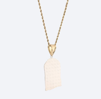 1/10th 10k Gold Bonded 925 Jesus Head Pendant Two Tone 4.3g Mens Religious Charm - Elite Jewelers - Charms & Pendants