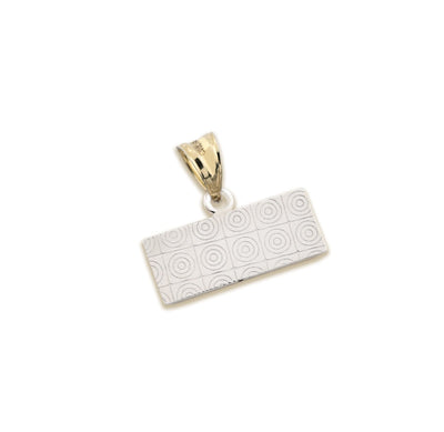 1/10th 10k Gold Bonded 925 Last Supper Pendant Two Tone Diamond Cut 1.2gms Charm - Elite Jewelers - Charms & Pendants