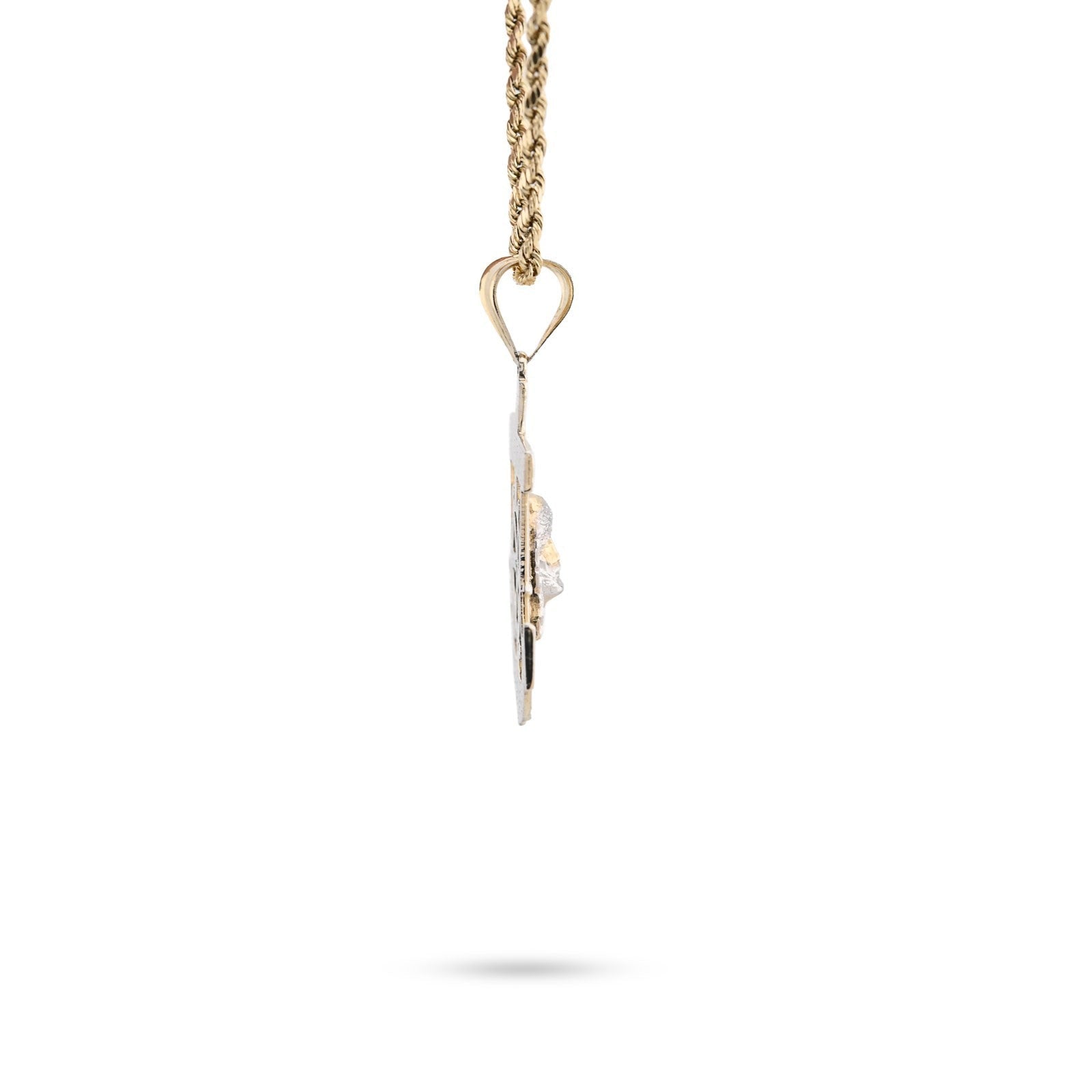 1/10th 10k Gold Bonded 925 Mariner Jesus Head on Cross Anchor Pendant 2.4g Charm - Elite Jewelers - Charms & Pendants