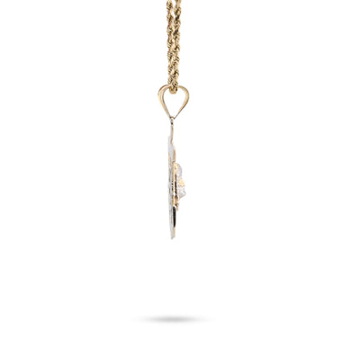 1/10th 10k Gold Bonded 925 Mariner Jesus Head on Cross Anchor Pendant 2.4g Charm - Elite Jewelers - Charms & Pendants