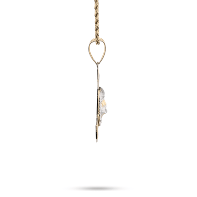 1/10th 10k Gold Bonded 925 Religious 2 - Tone Jesus Face Anchor Pendant 4.1g Charm - Elite Jewelers - Charms & Pendants