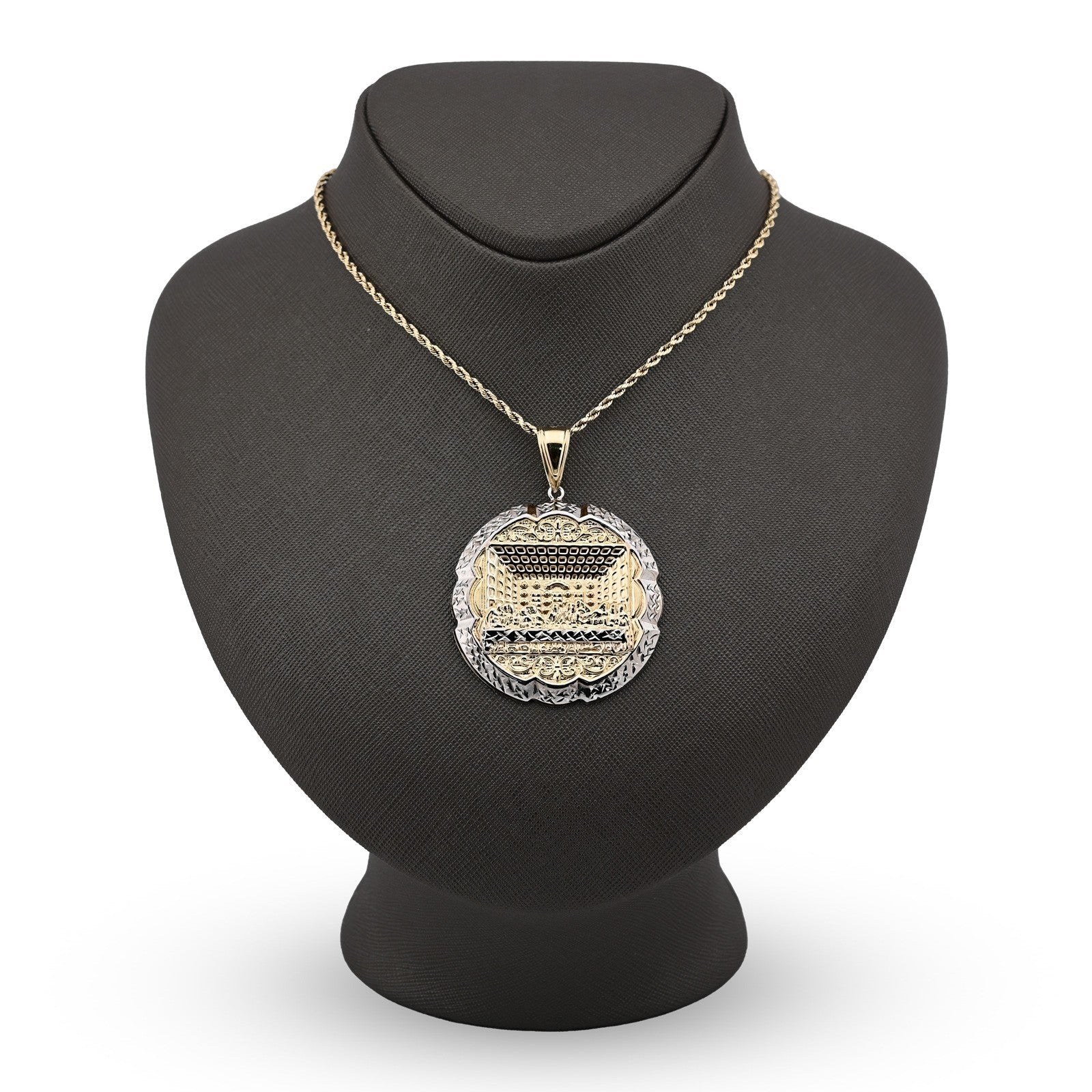 1/10th 10k Gold Bonded 925 Two Tone Apostles Last Supper Pendant Big 9.6g Charm - Elite Jewelers - Charms & Pendants