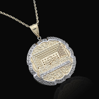 1/10th 10k Gold Bonded 925 Two Tone Apostles Last Supper Pendant Big 9.6g Charm - Elite Jewelers - Charms & Pendants