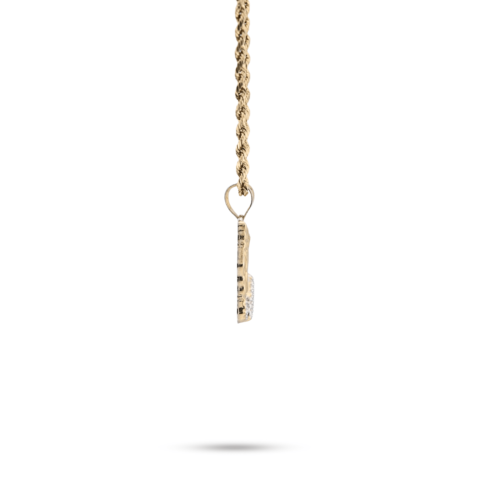 1/10th 10k Gold Bonded 925 Two Tone Praying Hand Charm 1.4gms Religious Pendant - Elite Jewelers - Charms & Pendants