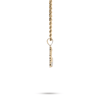 1/10th 10k Gold Bonded 925 Two Tone Praying Hand Charm 1.4gms Religious Pendant - Elite Jewelers - Charms & Pendants