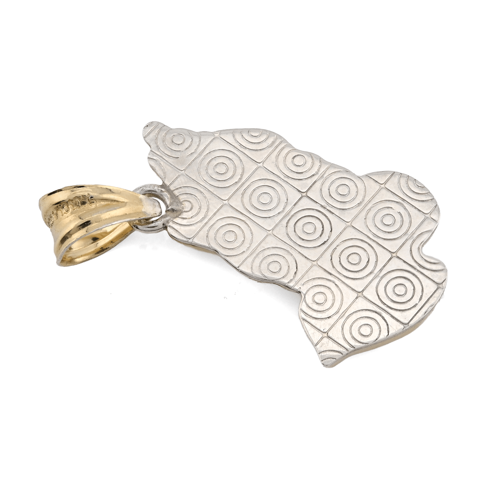 1/10th 10k Gold Bonded 925 Two Tone Praying Hand Charm 1.4gms Religious Pendant - Elite Jewelers - Charms & Pendants