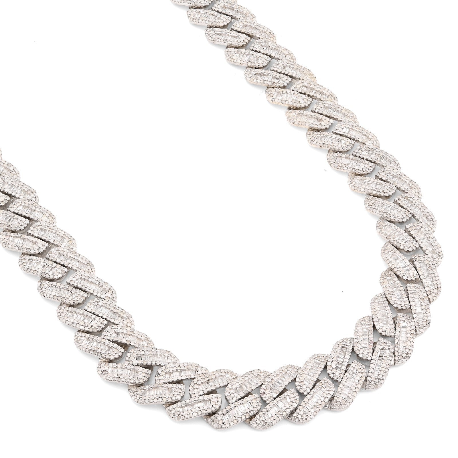 12MM 10k Yellow Gold 20.05 CTW 73.1gms Natural Diamond Cuban Chain 22In Necklace - Elite Jewelers - Necklaces & Chains